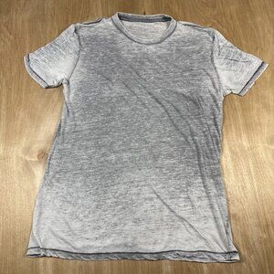Lucky Brand Mens Venice Burnout Gray Short Sleeve T-Shirt Size Large